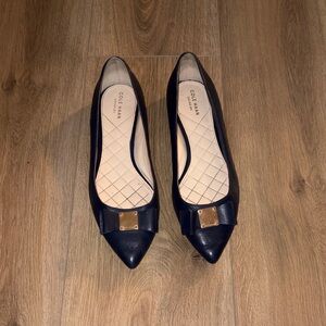 Cole Haan Tali Flats, Navy, size 9B.